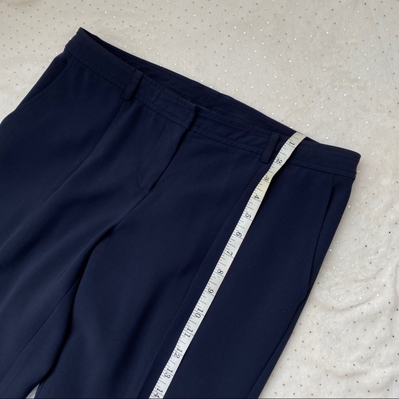 St. John Jennifer Navy Blue Slit Ankle Dress Pants - Picture 8 of 13